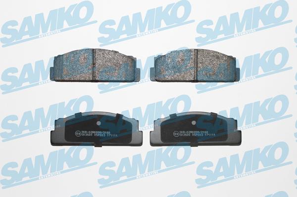 Samko 5SP003 - Kit de plaquettes de frein, frein à disque cwaw.fr