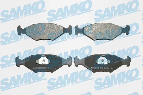 Samko 5SP016 - Kit de plaquettes de frein, frein à disque cwaw.fr