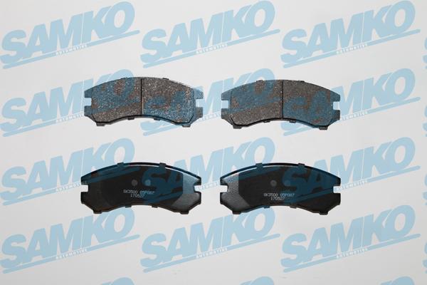 Samko 5SP087 - Kit de plaquettes de frein, frein à disque cwaw.fr