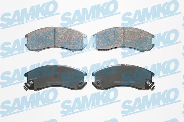 Samko 5SP036 - Kit de plaquettes de frein, frein à disque cwaw.fr