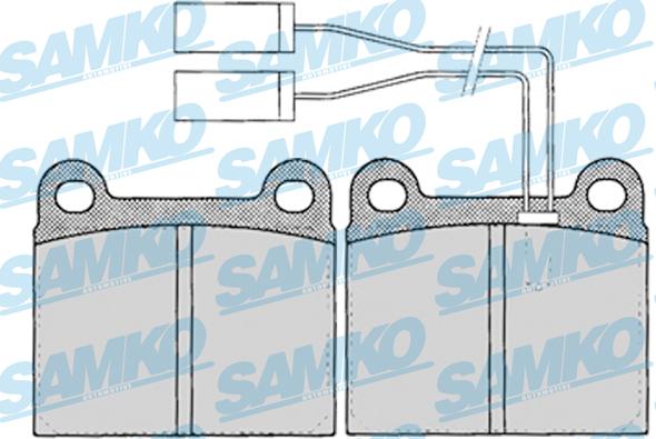 Samko 5SP023 - Kit de plaquettes de frein, frein à disque cwaw.fr