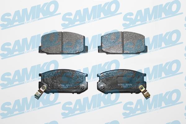 Samko 5SP070 - Kit de plaquettes de frein, frein à disque cwaw.fr