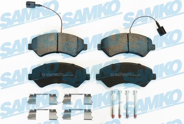 Samko 5SP1997K - Kit de plaquettes de frein, frein à disque cwaw.fr