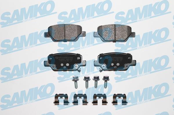 Samko 5SP1951K - Kit de plaquettes de frein, frein à disque cwaw.fr