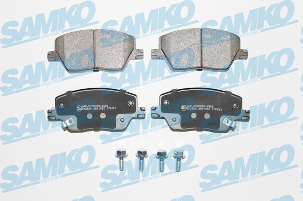 Samko 5SP1952 - Kit de plaquettes de frein, frein à disque cwaw.fr