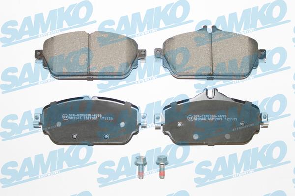 Samko 5SP1981 - Kit de plaquettes de frein, frein à disque cwaw.fr