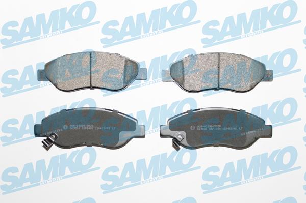 Samko 5SP1490 - Kit de plaquettes de frein, frein à disque cwaw.fr