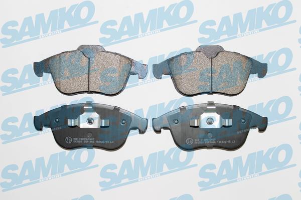 Samko 5SP1466 - Kit de plaquettes de frein, frein à disque cwaw.fr