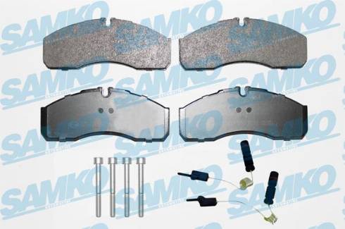 Samko 5SP1462A - Kit de plaquettes de frein, frein à disque cwaw.fr