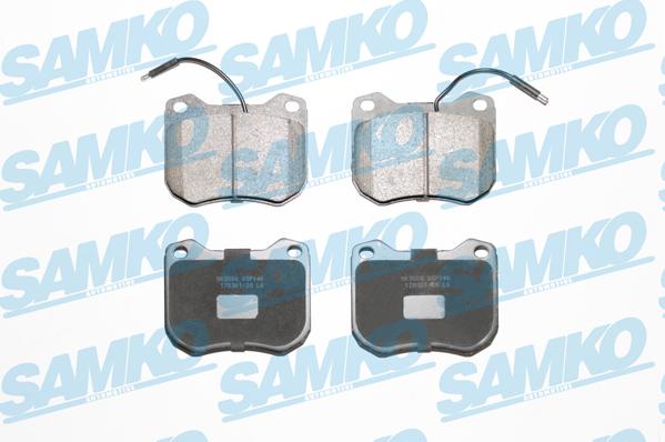 Samko 5SP146 - Kit de plaquettes de frein, frein à disque cwaw.fr