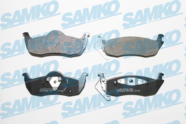 Samko 5SP1405 - Kit de plaquettes de frein, frein à disque cwaw.fr