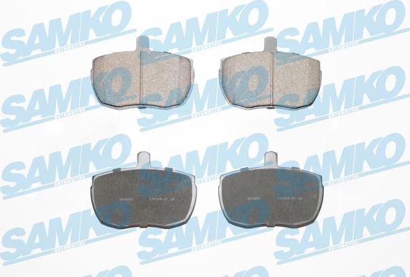 Samko 5SP140 - Kit de plaquettes de frein, frein à disque cwaw.fr