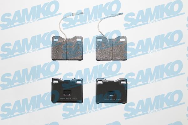 Samko 5SP148 - Kit de plaquettes de frein, frein à disque cwaw.fr