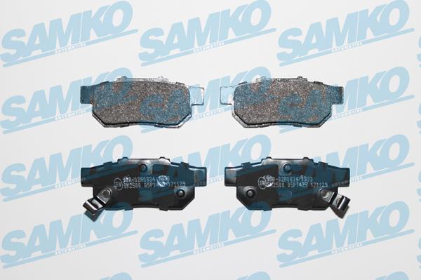 Samko 5SP1425 - Kit de plaquettes de frein, frein à disque cwaw.fr