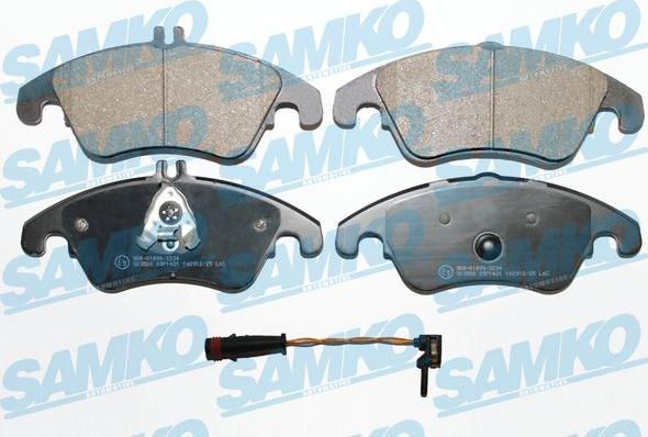 Samko 5SP1421A - Kit de plaquettes de frein, frein à disque cwaw.fr