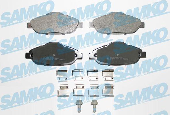 Samko 5SP1471K - Kit de plaquettes de frein, frein à disque cwaw.fr