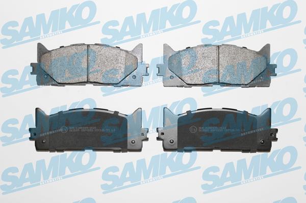 Samko 5SP1593 - Kit de plaquettes de frein, frein à disque cwaw.fr