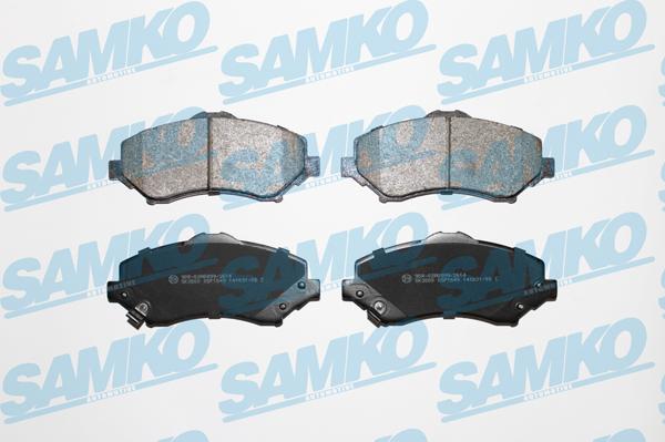 Samko 5SP1549 - Kit de plaquettes de frein, frein à disque cwaw.fr