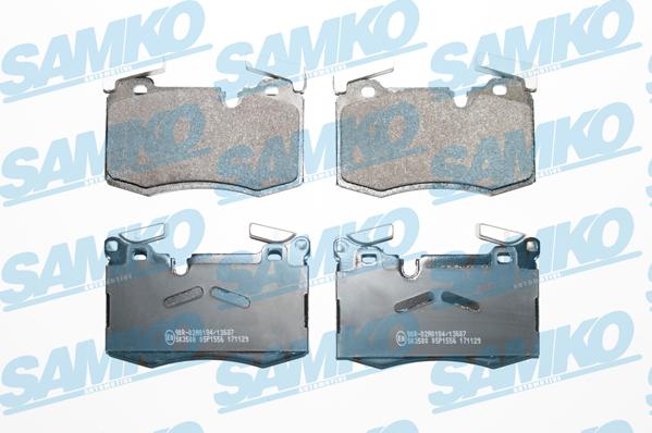 Samko 5SP1556 - Kit de plaquettes de frein, frein à disque cwaw.fr