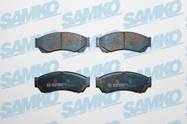 Samko 5SP1553 - Kit de plaquettes de frein, frein à disque cwaw.fr