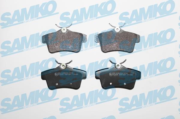 Samko 5SP1567 - Kit de plaquettes de frein, frein à disque cwaw.fr