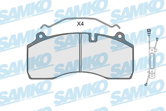 Samko 5SP1501A - Kit de plaquettes de frein, frein à disque cwaw.fr