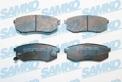 Samko 5SP1514 - Kit de plaquettes de frein, frein à disque cwaw.fr