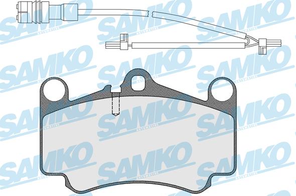 Samko 5SP1588A - Kit de plaquettes de frein, frein à disque cwaw.fr