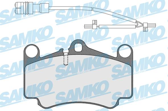 Samko 5SP1588B - Kit de plaquettes de frein, frein à disque cwaw.fr