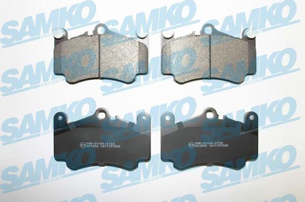 Samko 5SP1588 - Kit de plaquettes de frein, frein à disque cwaw.fr