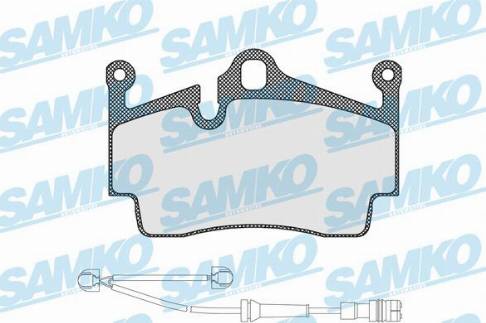 Samko 5SP1583A - Kit de plaquettes de frein, frein à disque cwaw.fr