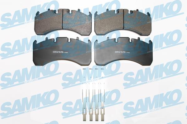 Samko 5SP1539 - Kit de plaquettes de frein, frein à disque cwaw.fr