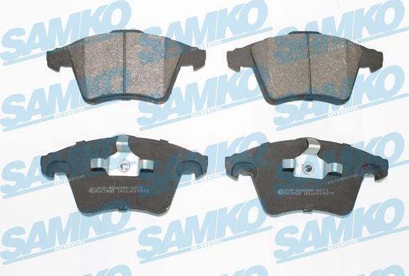 Samko 5SP1527 - Kit de plaquettes de frein, frein à disque cwaw.fr