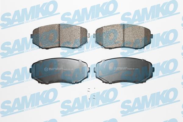 Samko 5SP1573 - Kit de plaquettes de frein, frein à disque cwaw.fr