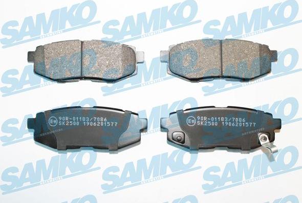 Samko 5SP1577 - Kit de plaquettes de frein, frein à disque cwaw.fr