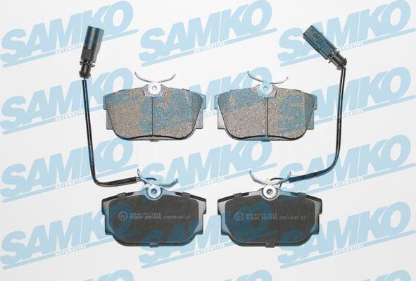 Samko 5SP1699 - Kit de plaquettes de frein, frein à disque cwaw.fr