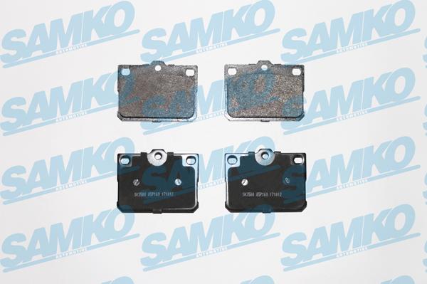 Samko 5SP169 - Kit de plaquettes de frein, frein à disque cwaw.fr