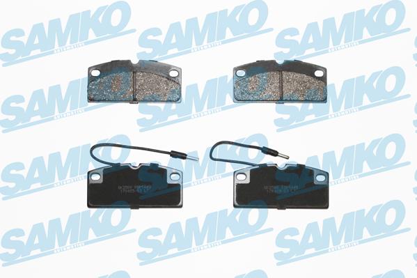 Samko 5SP1649 - Kit de plaquettes de frein, frein à disque cwaw.fr