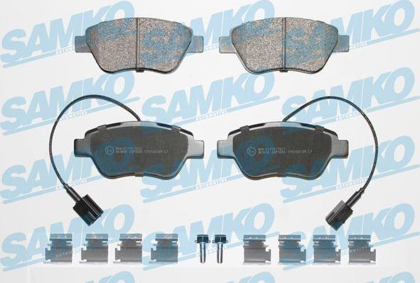 Samko 5SP1656K - Kit de plaquettes de frein, frein à disque cwaw.fr