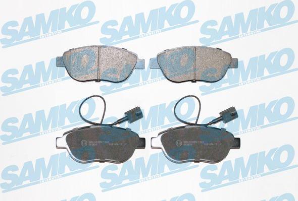 Samko 5SP1657 - Kit de plaquettes de frein, frein à disque cwaw.fr