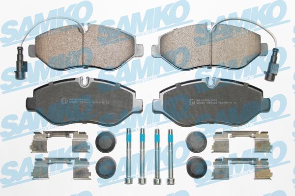 Samko 5SP1669 - Kit de plaquettes de frein, frein à disque cwaw.fr