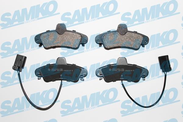 Samko 5SP1668 - Kit de plaquettes de frein, frein à disque cwaw.fr