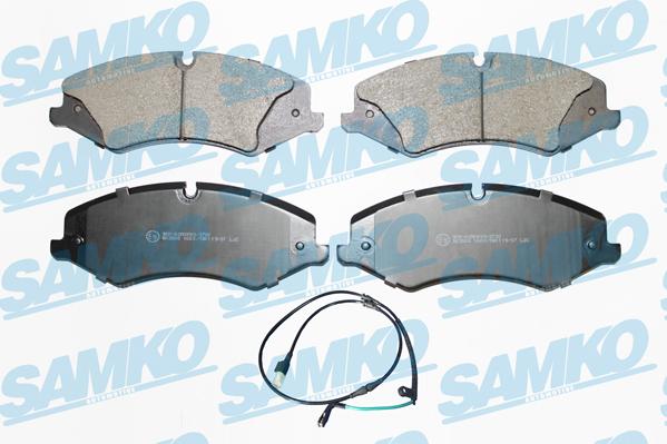 Samko 5SP1600A - Kit de plaquettes de frein, frein à disque cwaw.fr