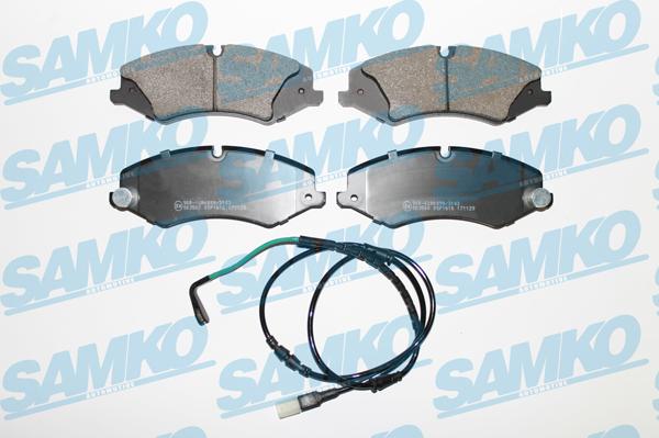 Samko 5SP1616B - Kit de plaquettes de frein, frein à disque cwaw.fr