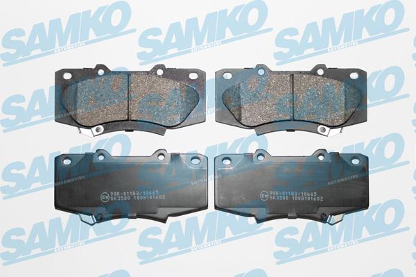 Samko 5SP1682 - Kit de plaquettes de frein, frein à disque cwaw.fr