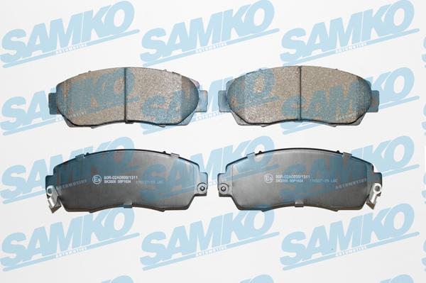 Samko 5SP1634 - Kit de plaquettes de frein, frein à disque cwaw.fr