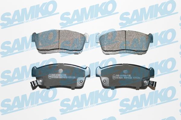 Samko 5SP1632 - Kit de plaquettes de frein, frein à disque cwaw.fr