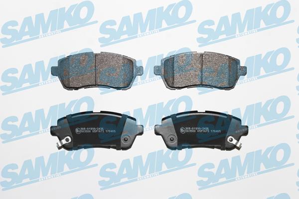 Samko 5SP1673 - Kit de plaquettes de frein, frein à disque cwaw.fr