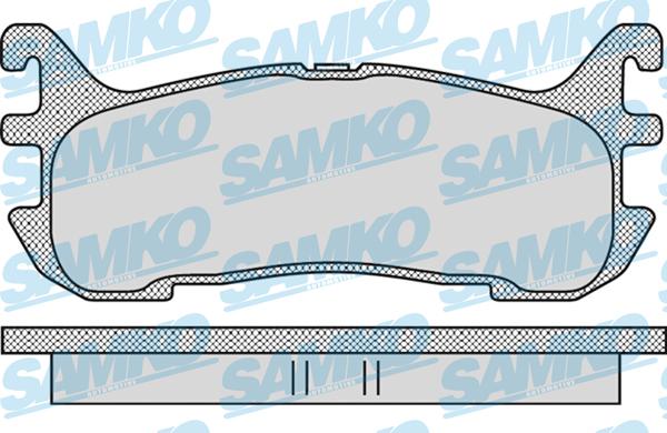 Samko 5SP1099 - Kit de plaquettes de frein, frein à disque cwaw.fr