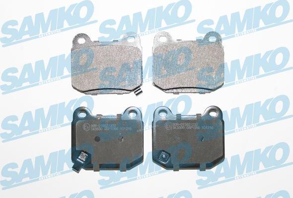 Samko 5SP1056 - Kit de plaquettes de frein, frein à disque cwaw.fr